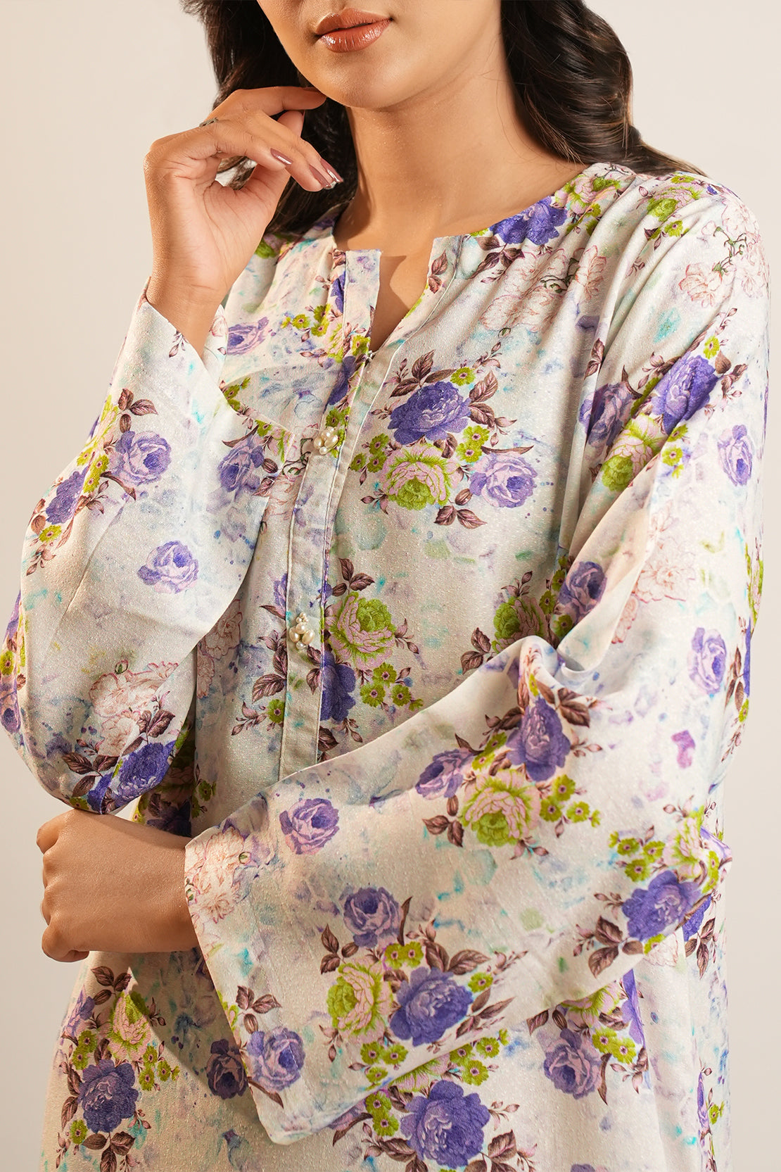 Printed Karandi Stitched 2 Piece (Shirt/Trouser)48801