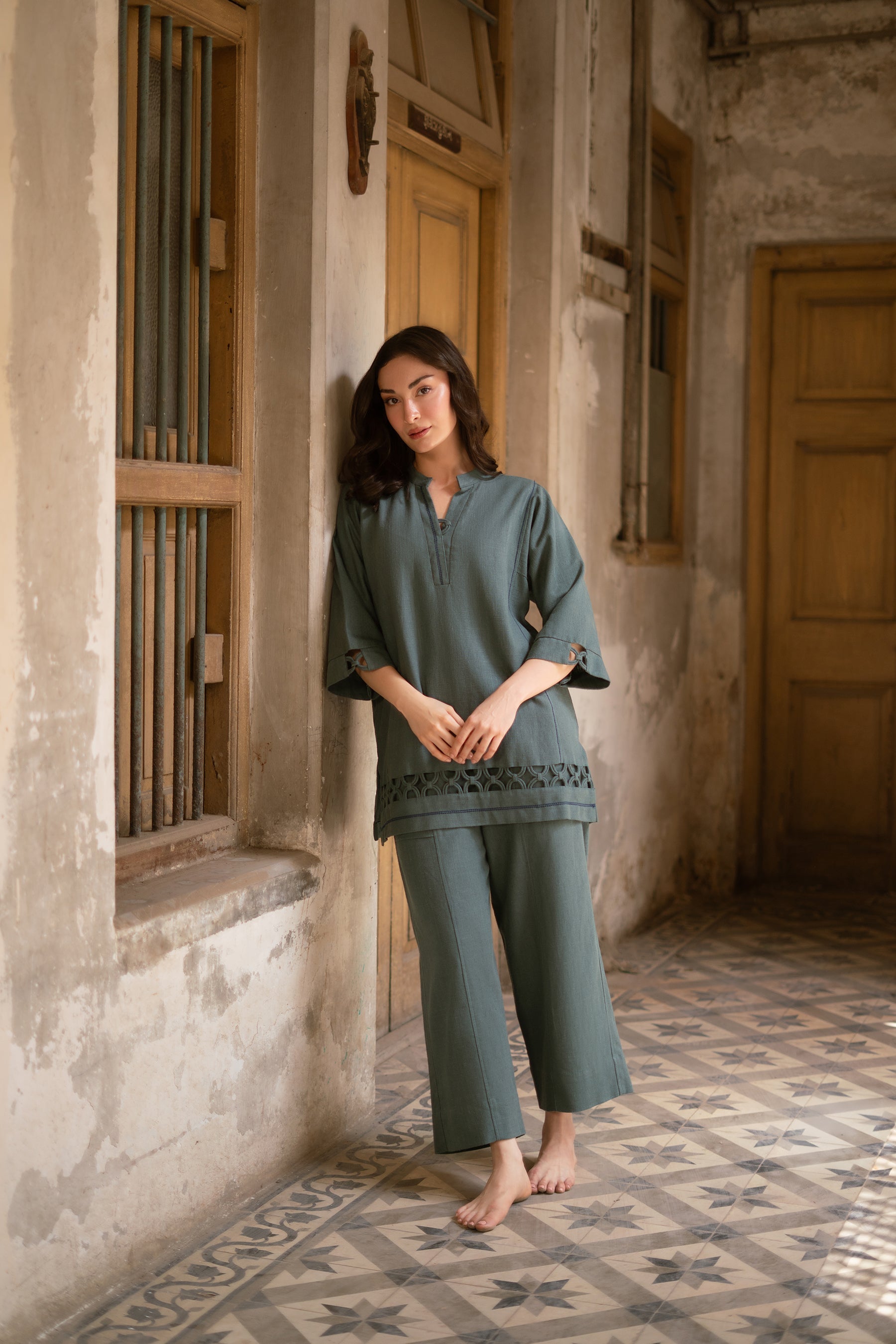 Spice Green Matching Set