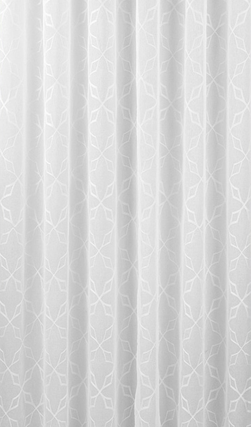 Star white Embroidered Curtain