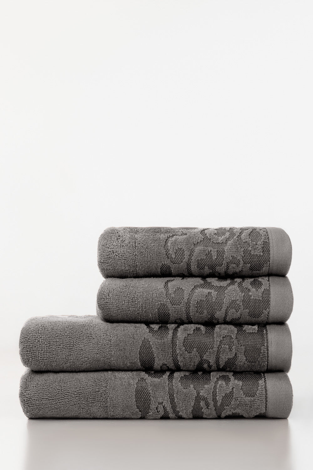 Storm 4pcs Jacquard Dyed Towel Set