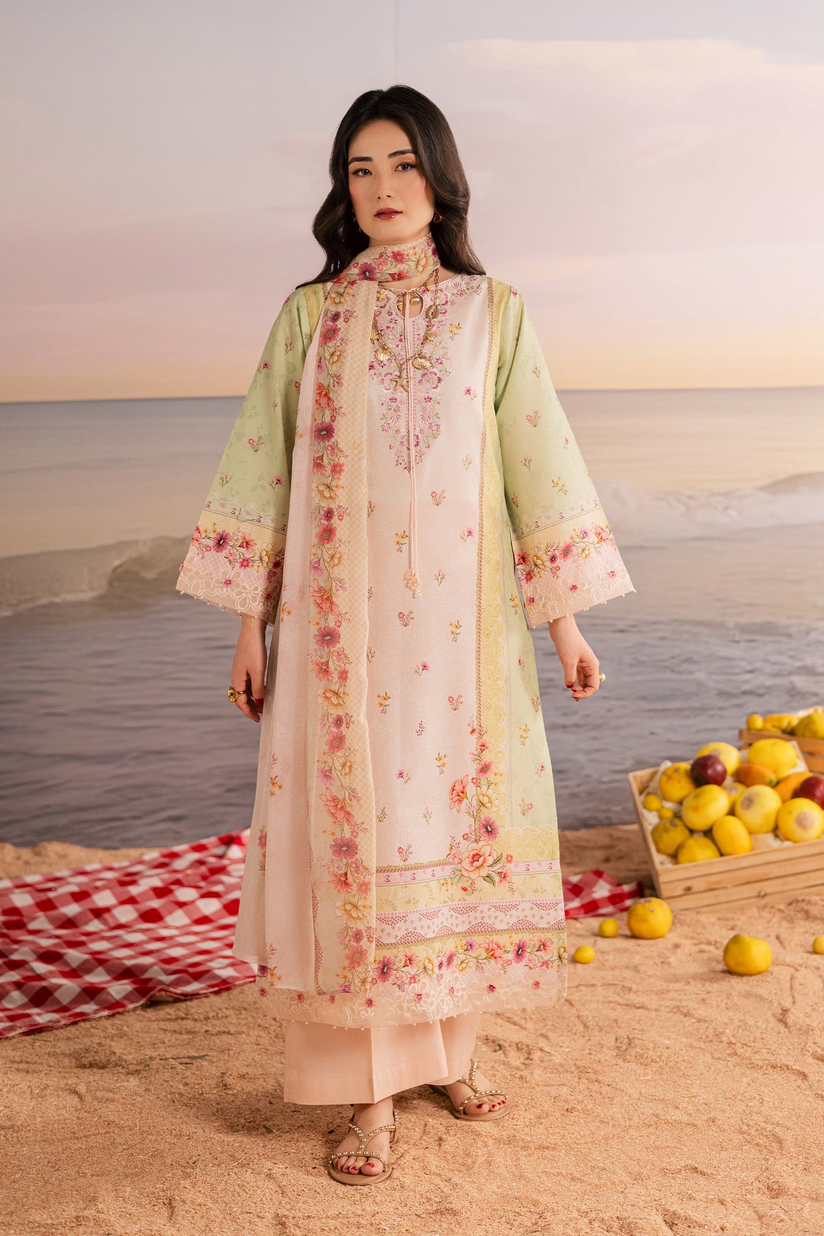 Syrus 3Pc - Printed Lawn Dress