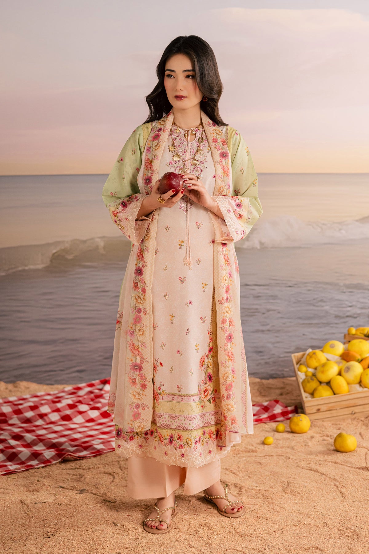 Syrus 3Pc - Printed Lawn Dress