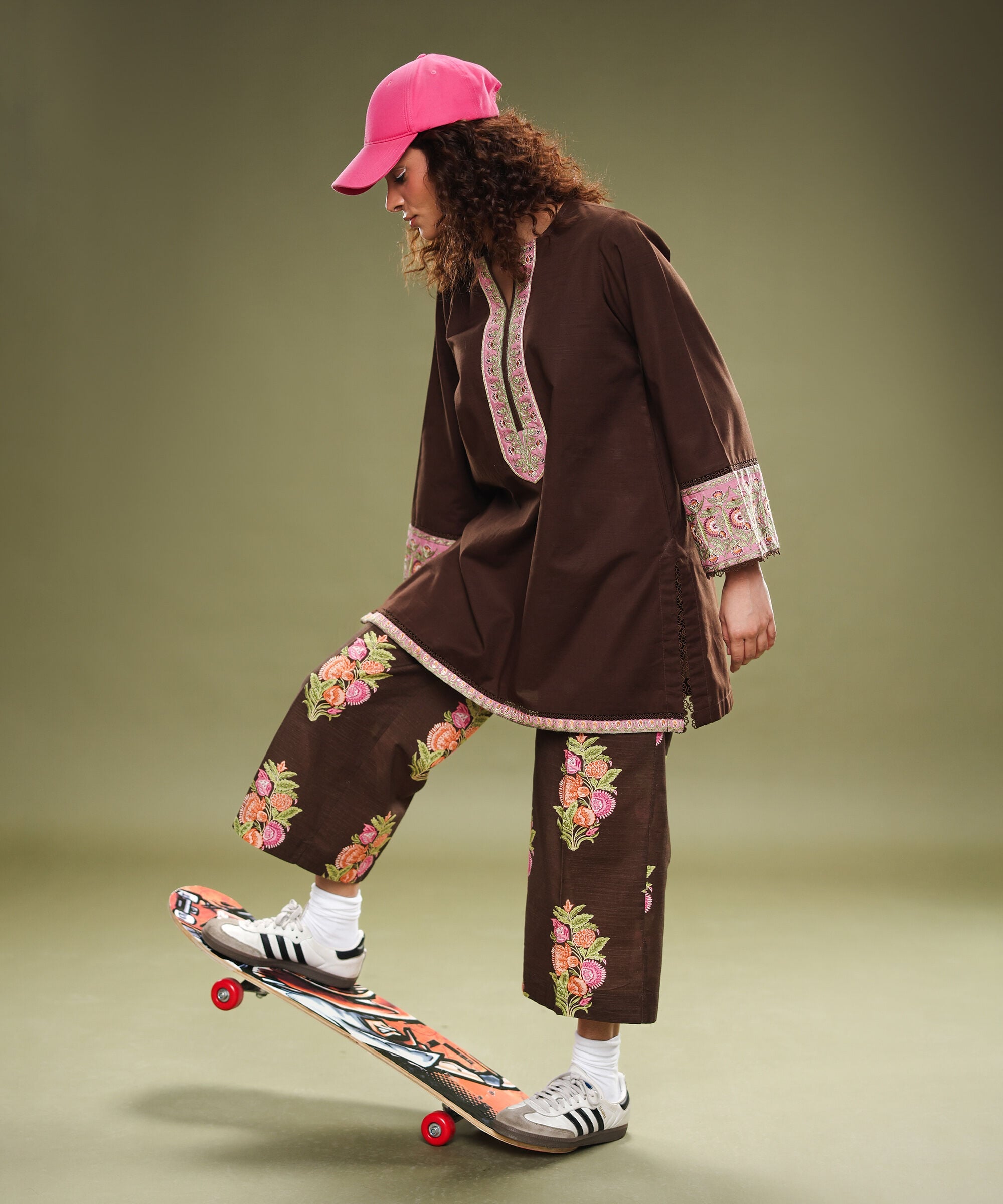 Light Khaddar Flared Pants