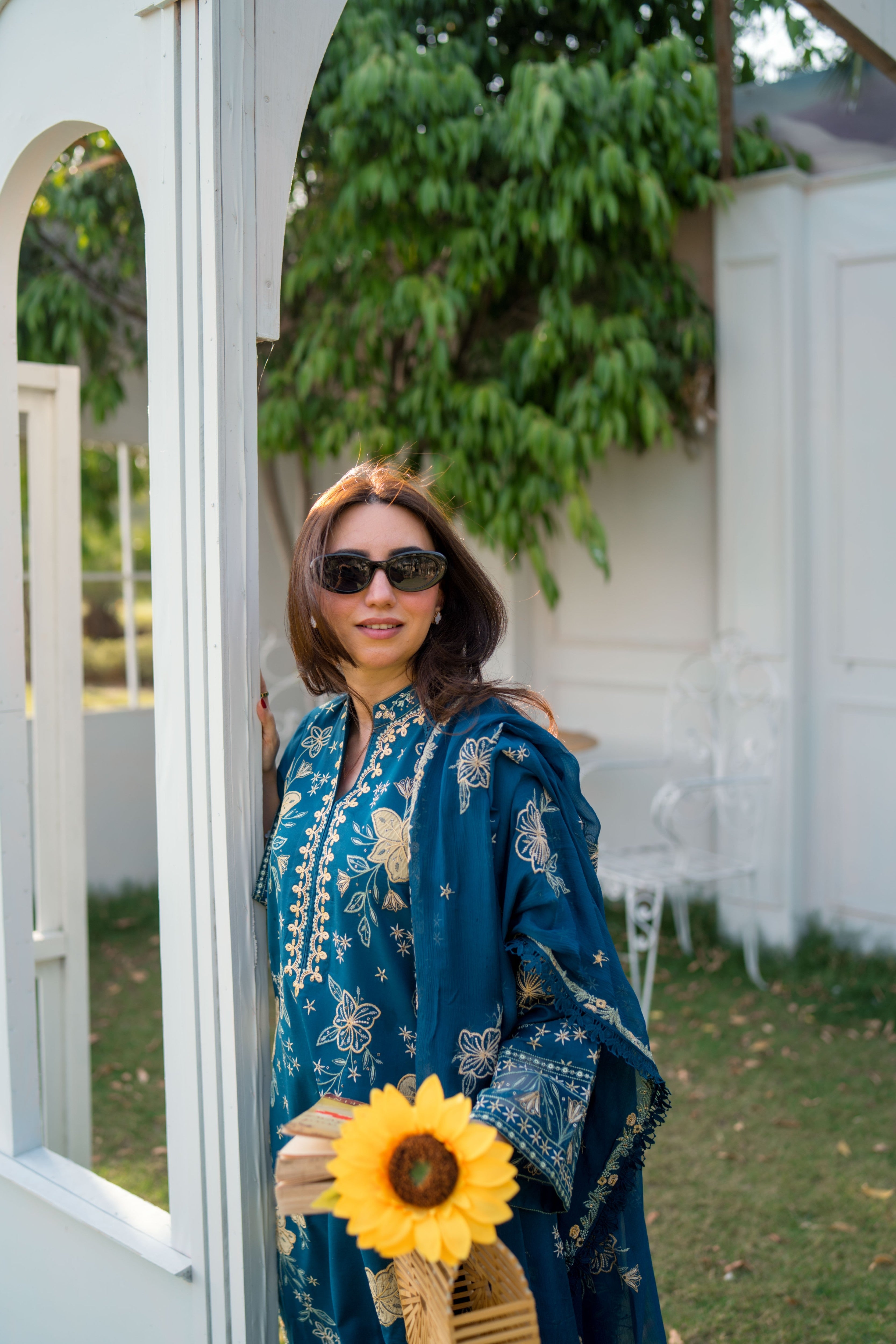 Aneelas Lawn Emb 3pc Chiffon Duppata [LX-26-51] [Dispatch Time 2.5 Month]