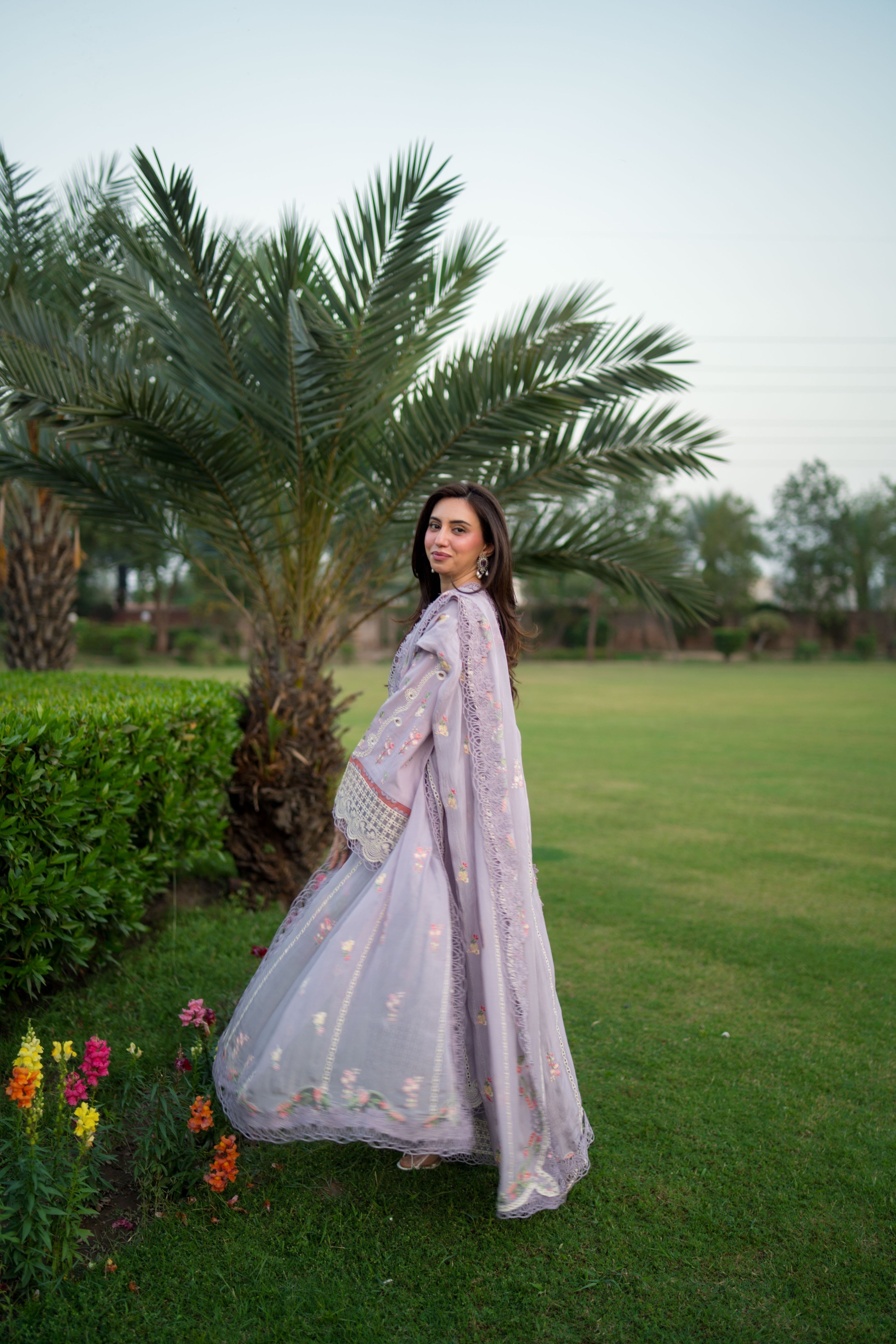 Aneelas Lawn Emb 3pc Silk Duppata [LUX-26-63] [Dispatch Time 2 Months]