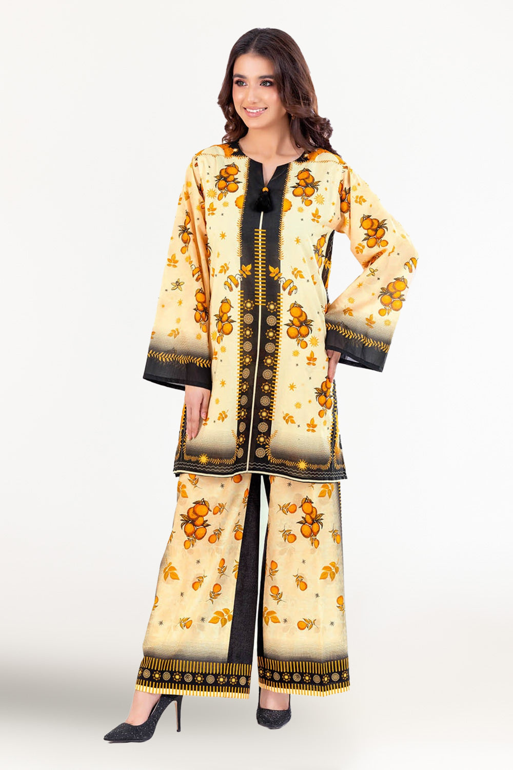 2 Piece Unstitched Printed Lawn Suit