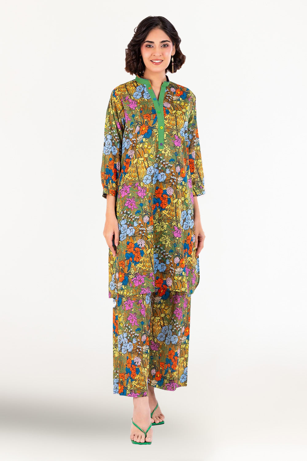 2 Piece Unstitched Printed Lawn Suit
