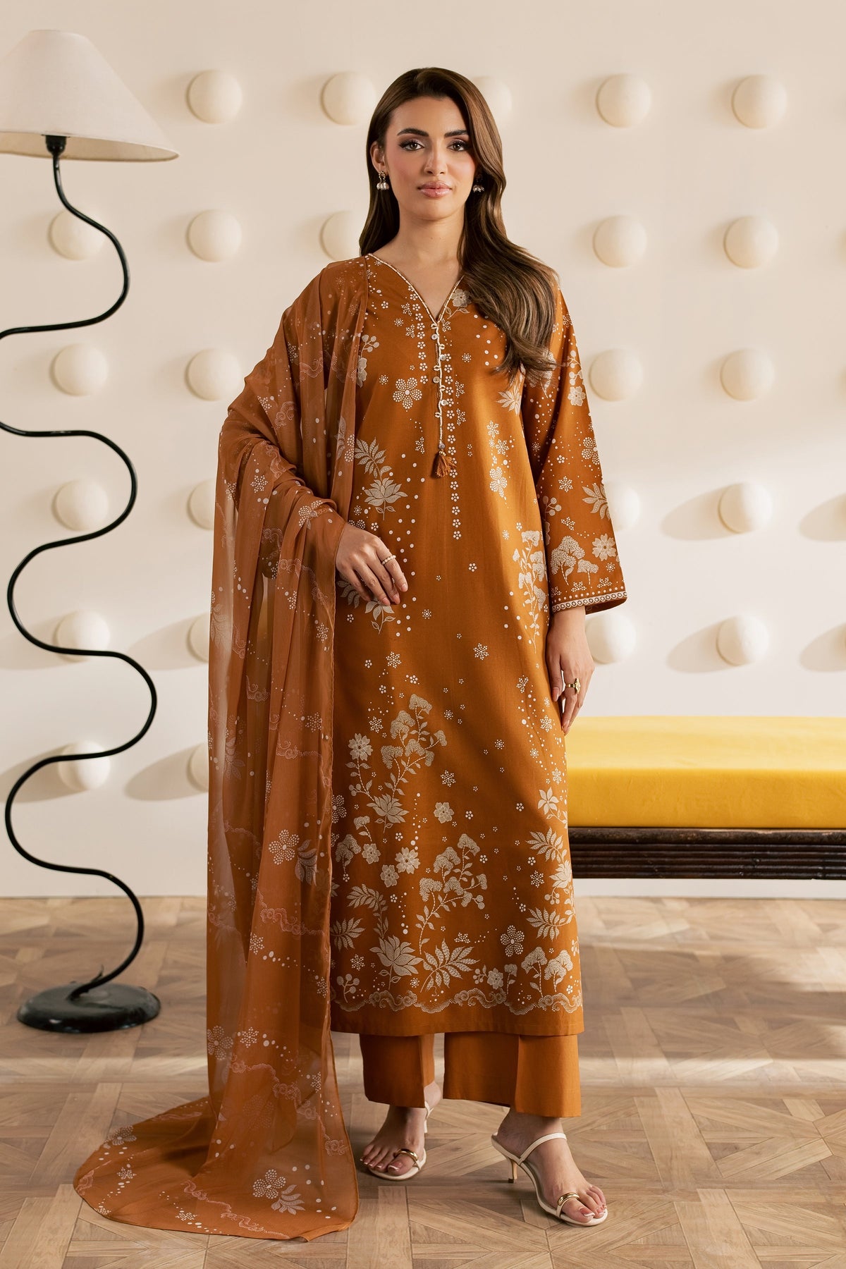 Talia 3Pc - Printed Cambric Pret
