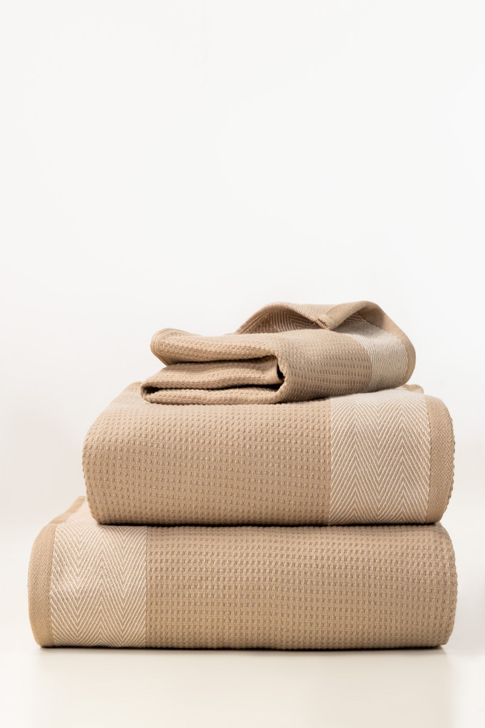 Tan Wheat Waffle Towel