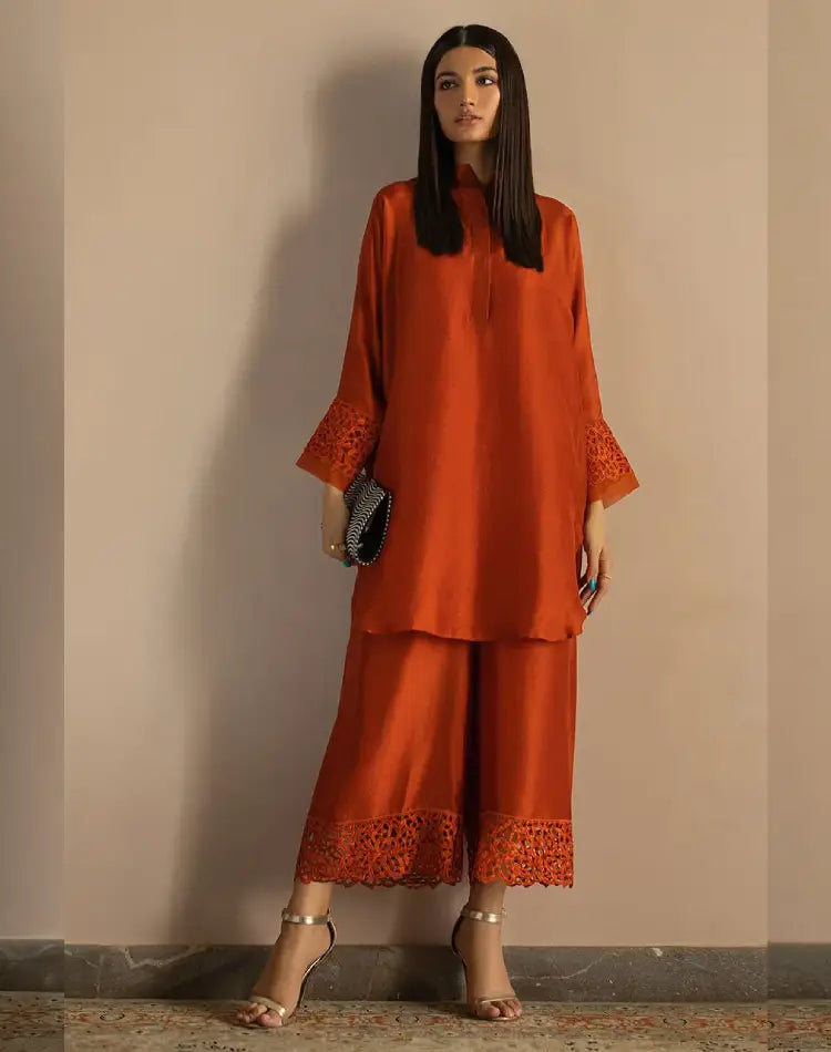 Tangerine Silk by Alizay Saad