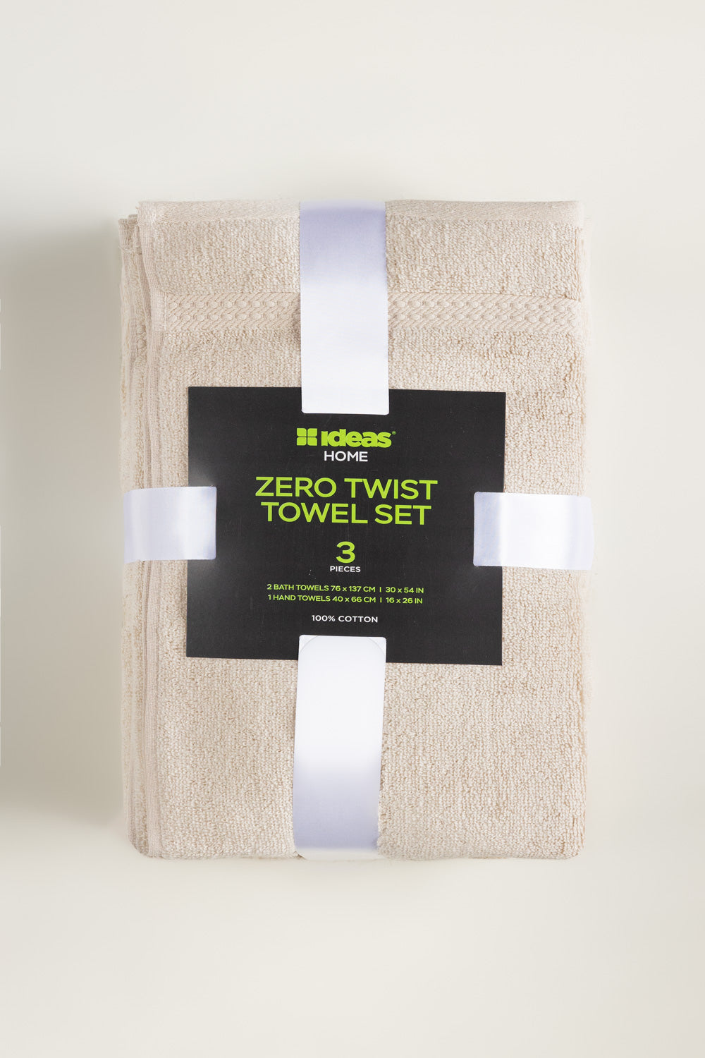 Taupe 3Pc Zero Twist Towel Set