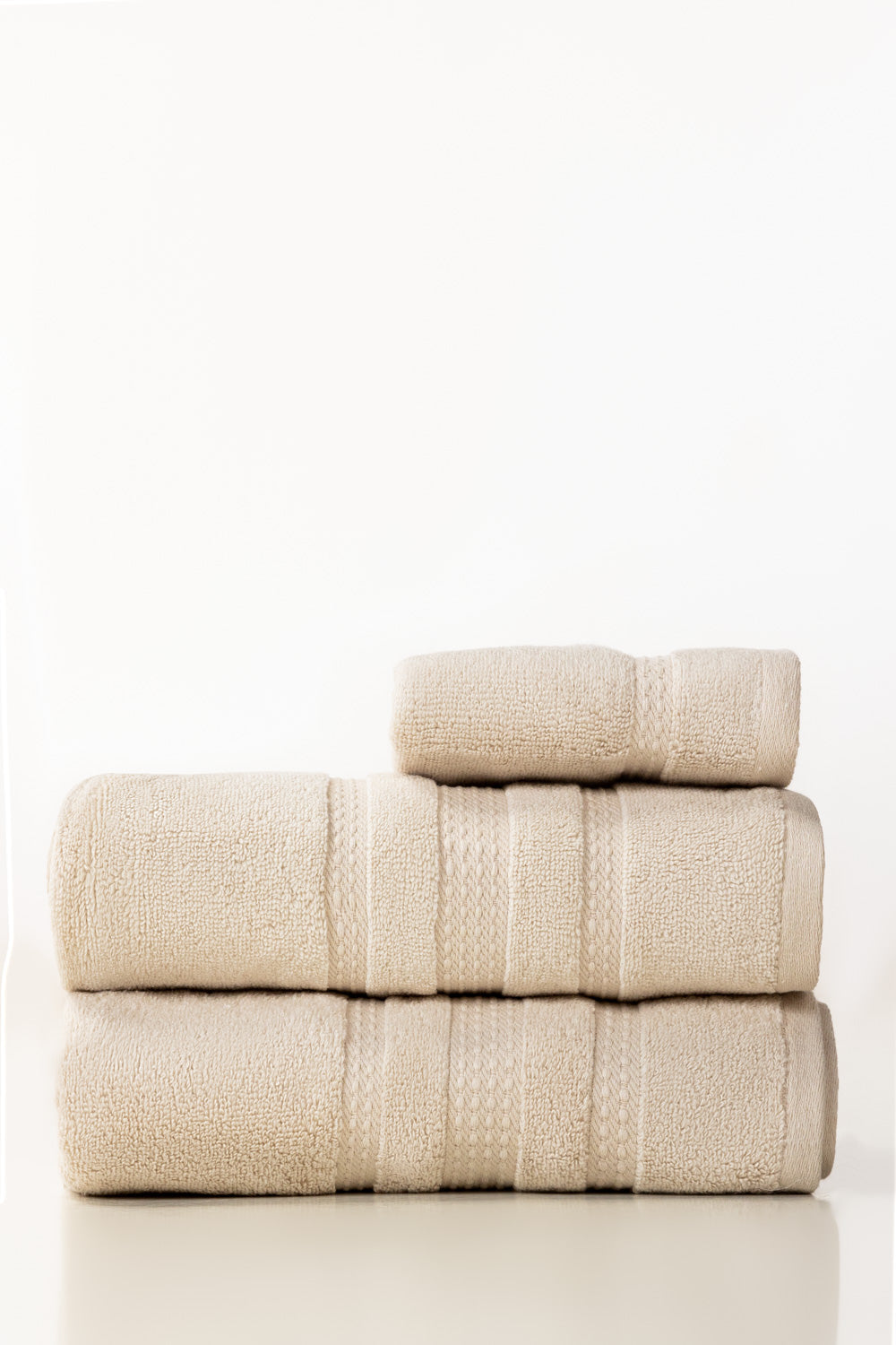 Taupe 3Pc Zero Twist Towel Set
