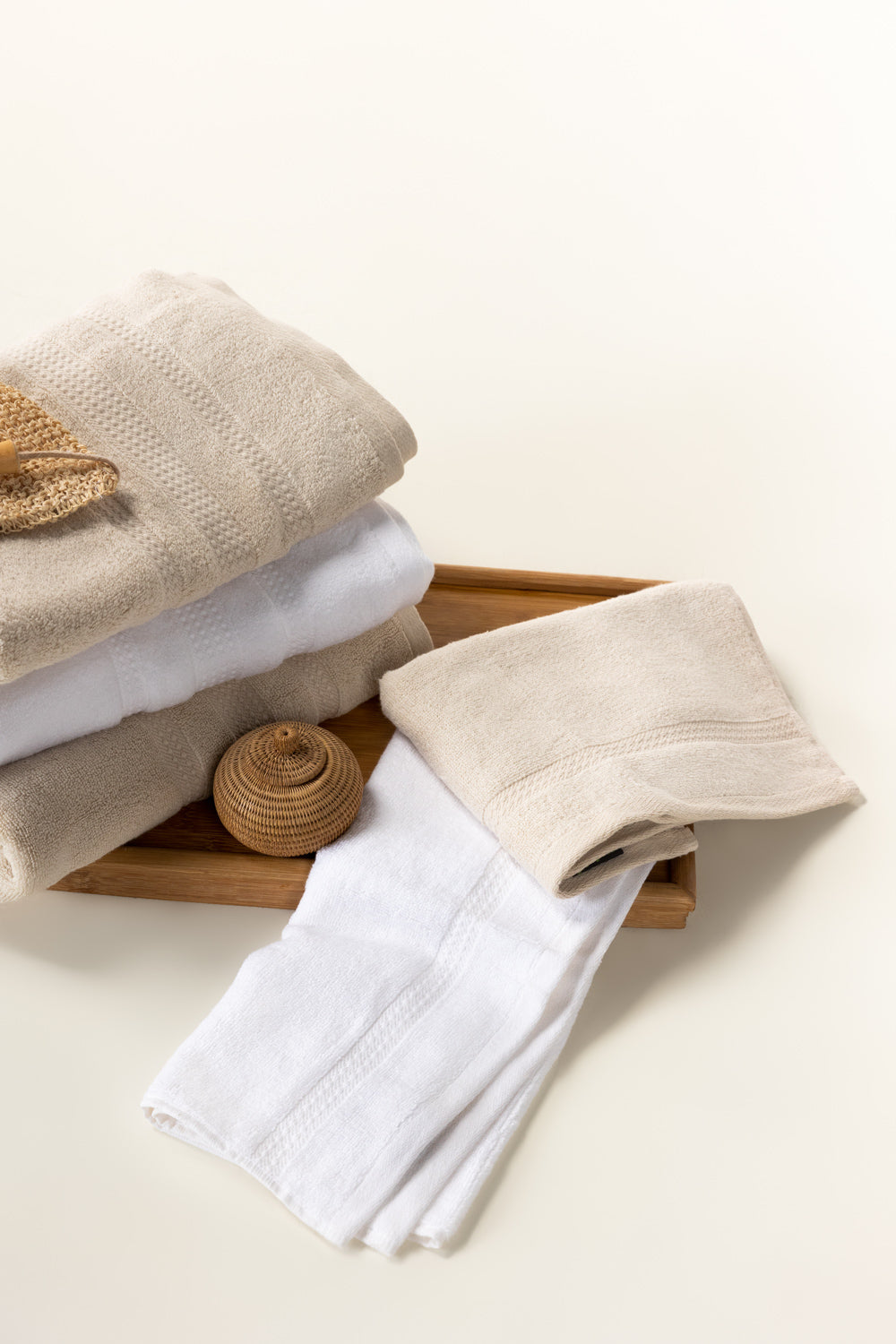 Taupe 3Pc Zero Twist Towel Set