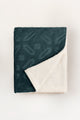 Teal Double Ply Fleece Throw