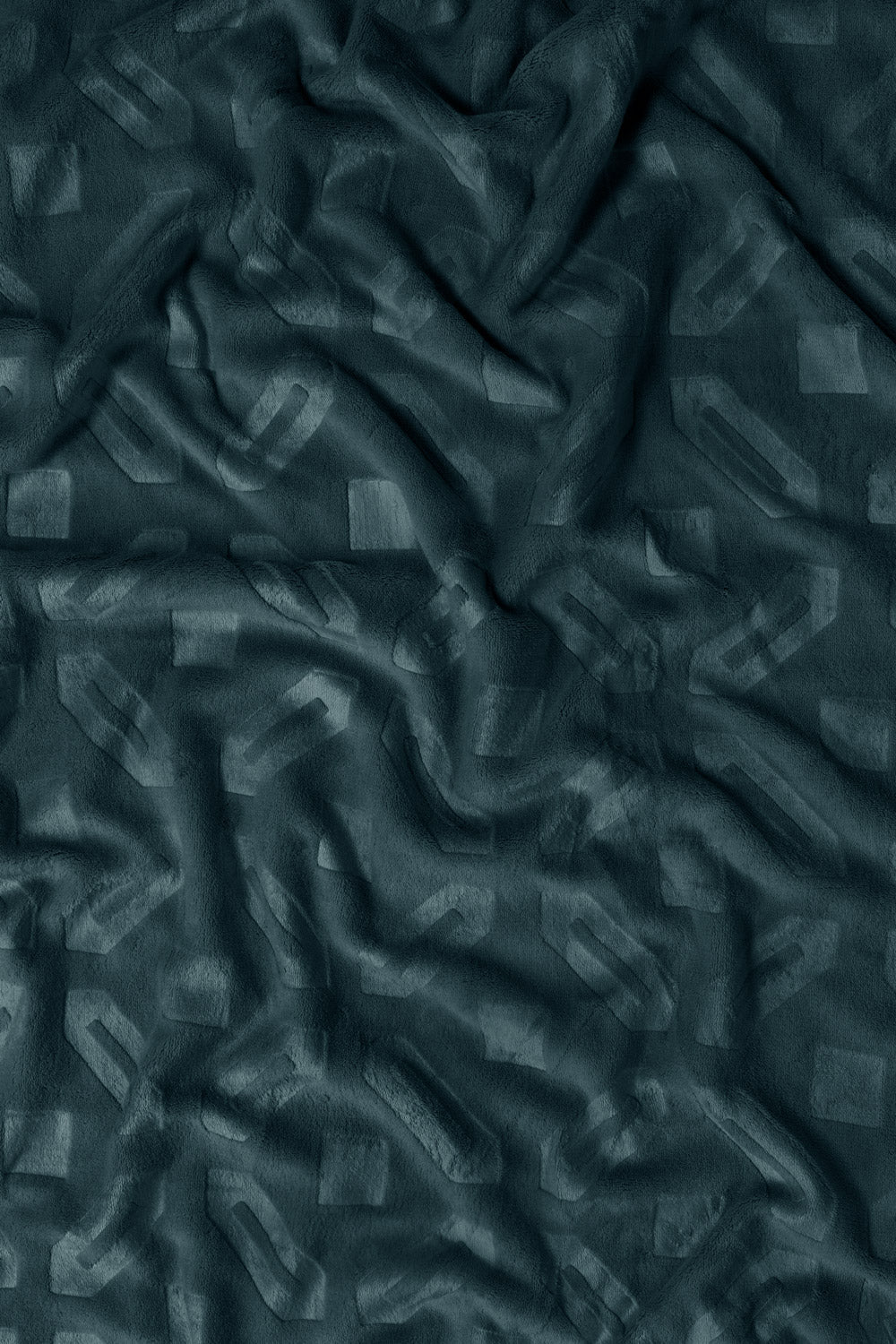 Teal Double Ply Fleece Throw