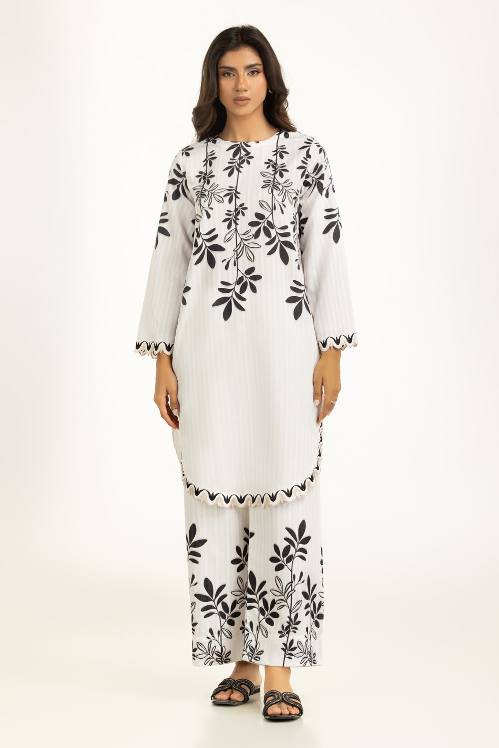 Textured Dobby Printed Co-Ord Set