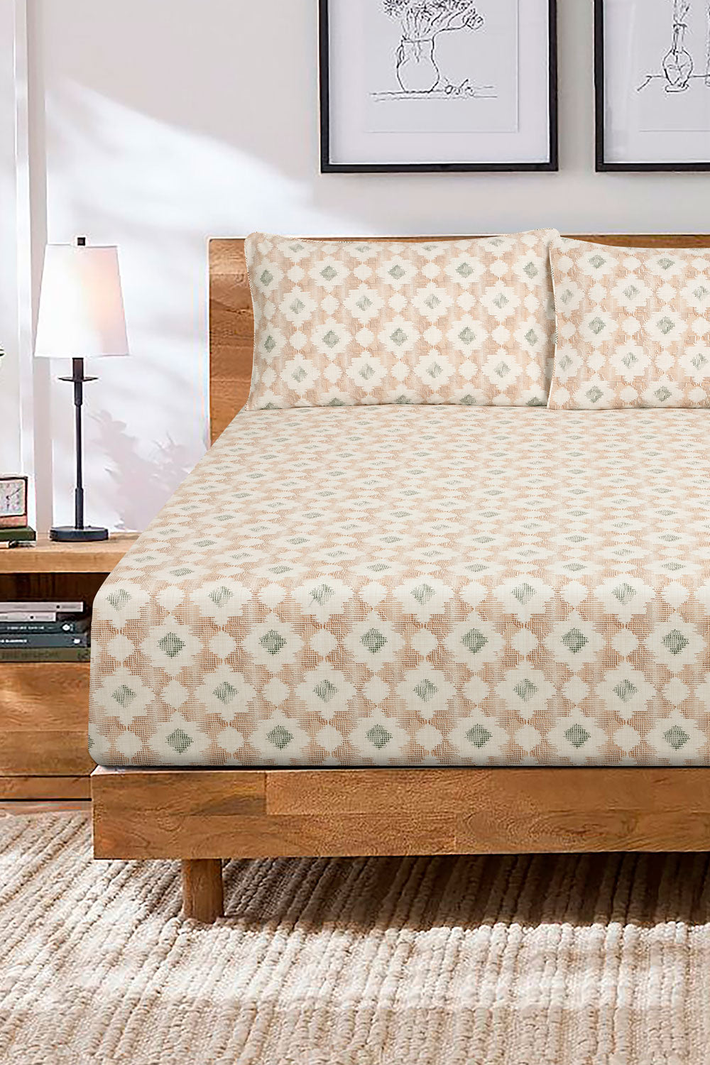 Tone Pixel Fitted Sheet Set