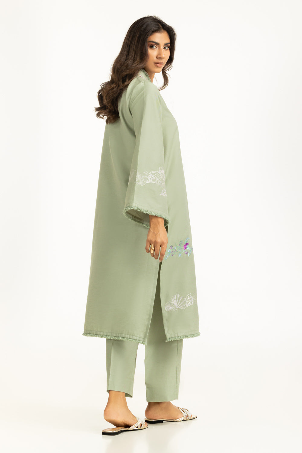 Twill Embroidered Co-Ord Set