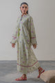 2 Piece Embroidered Organza Suit