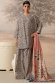 3 Piece Embroidered Chiffon Suit