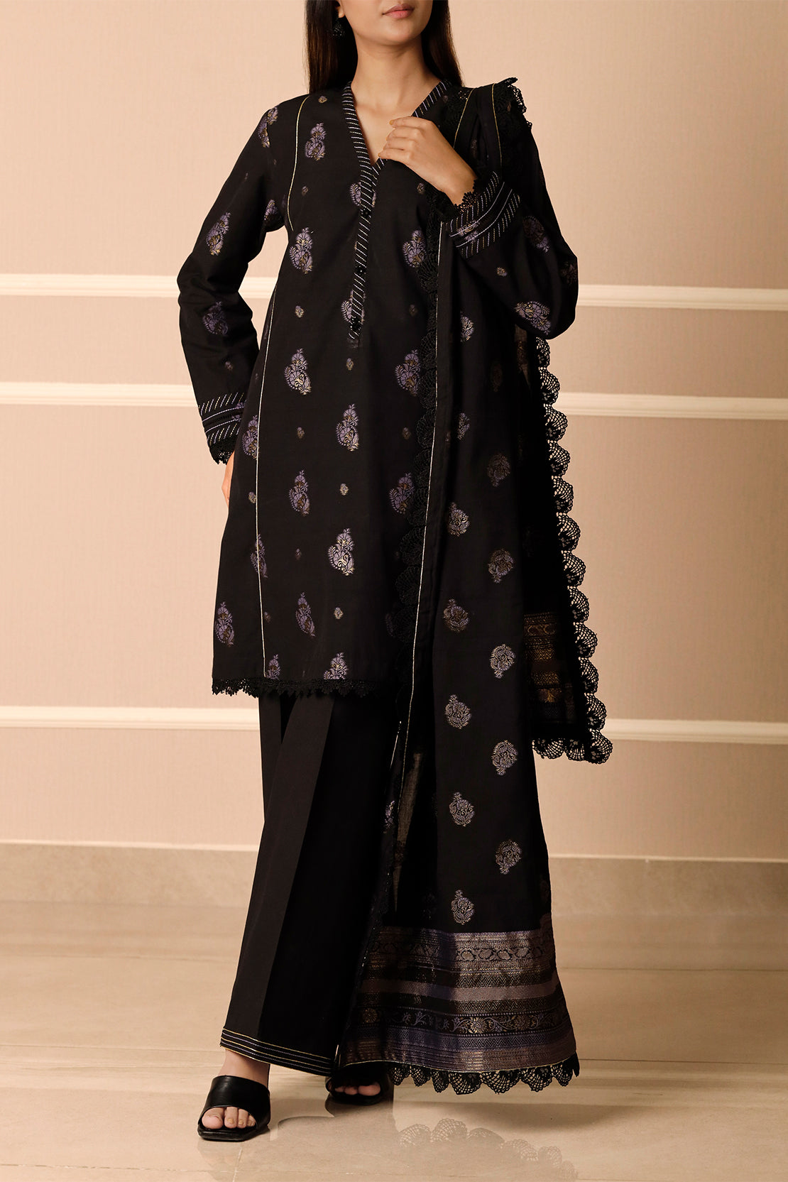 Unstitched Jacquard Cotton 3 Piece88131