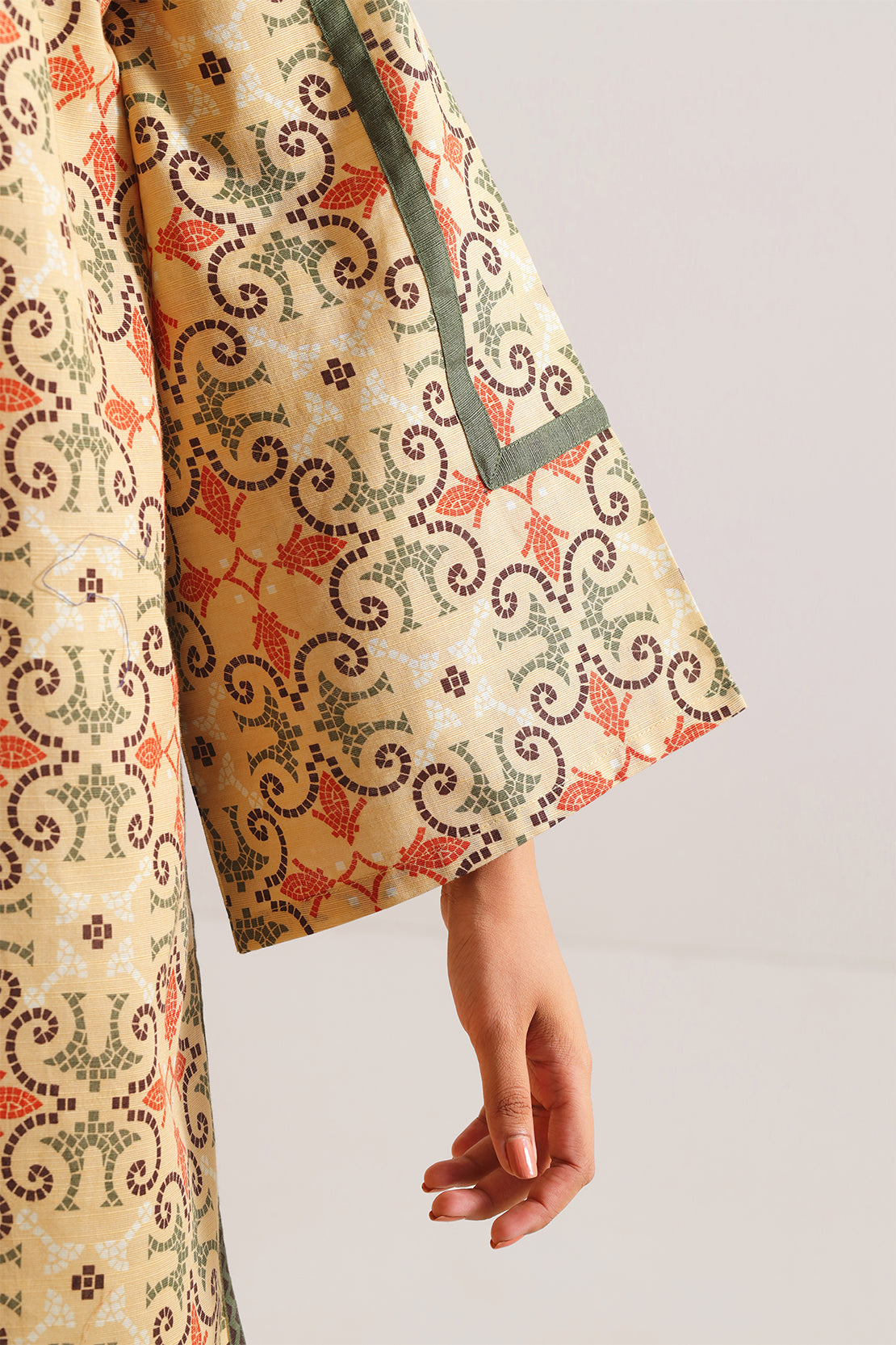 Unstitched Printed Cotton Khaddar 3 Piece114111