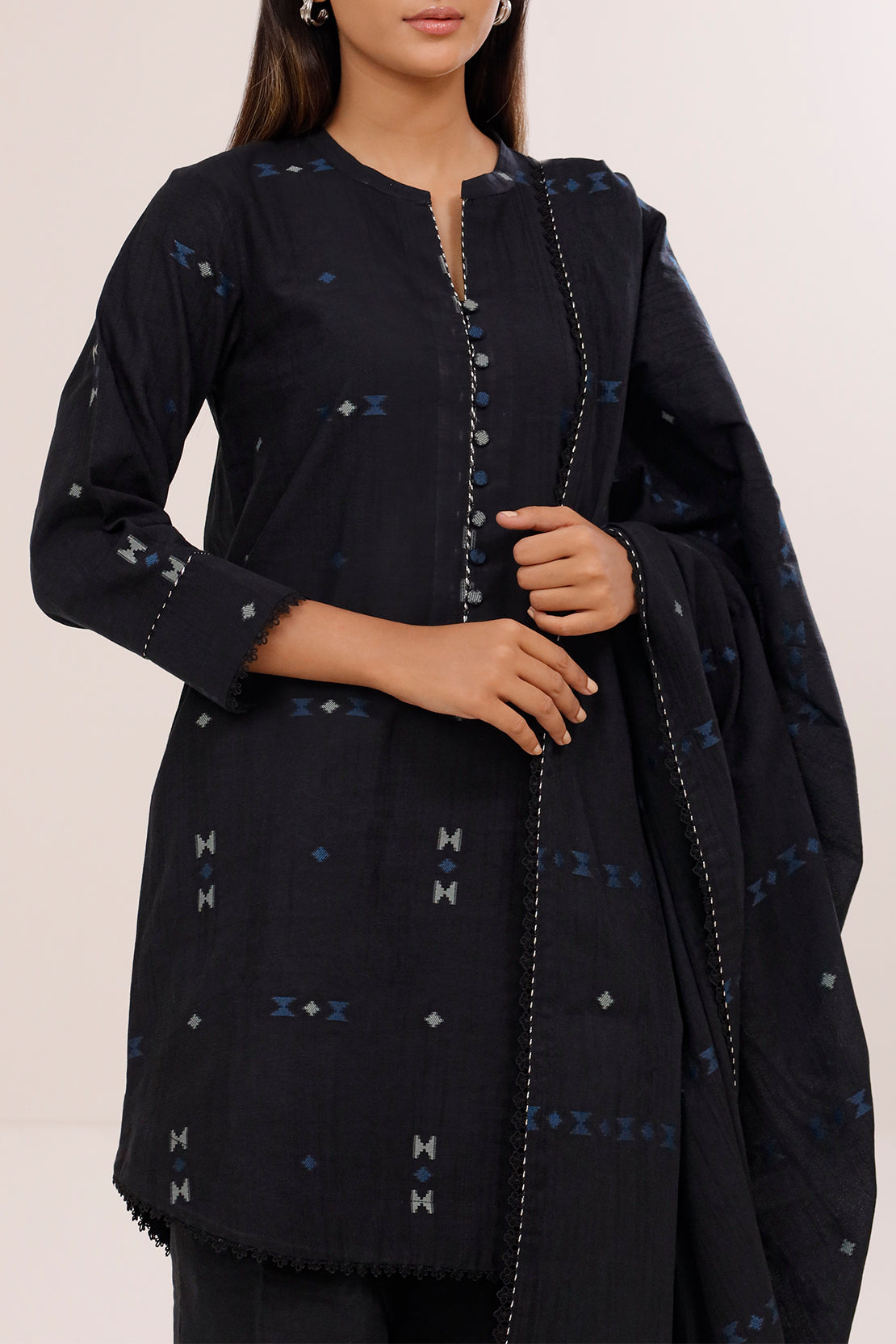 Unstitched Jacquard Cotton 3 Piece104826
