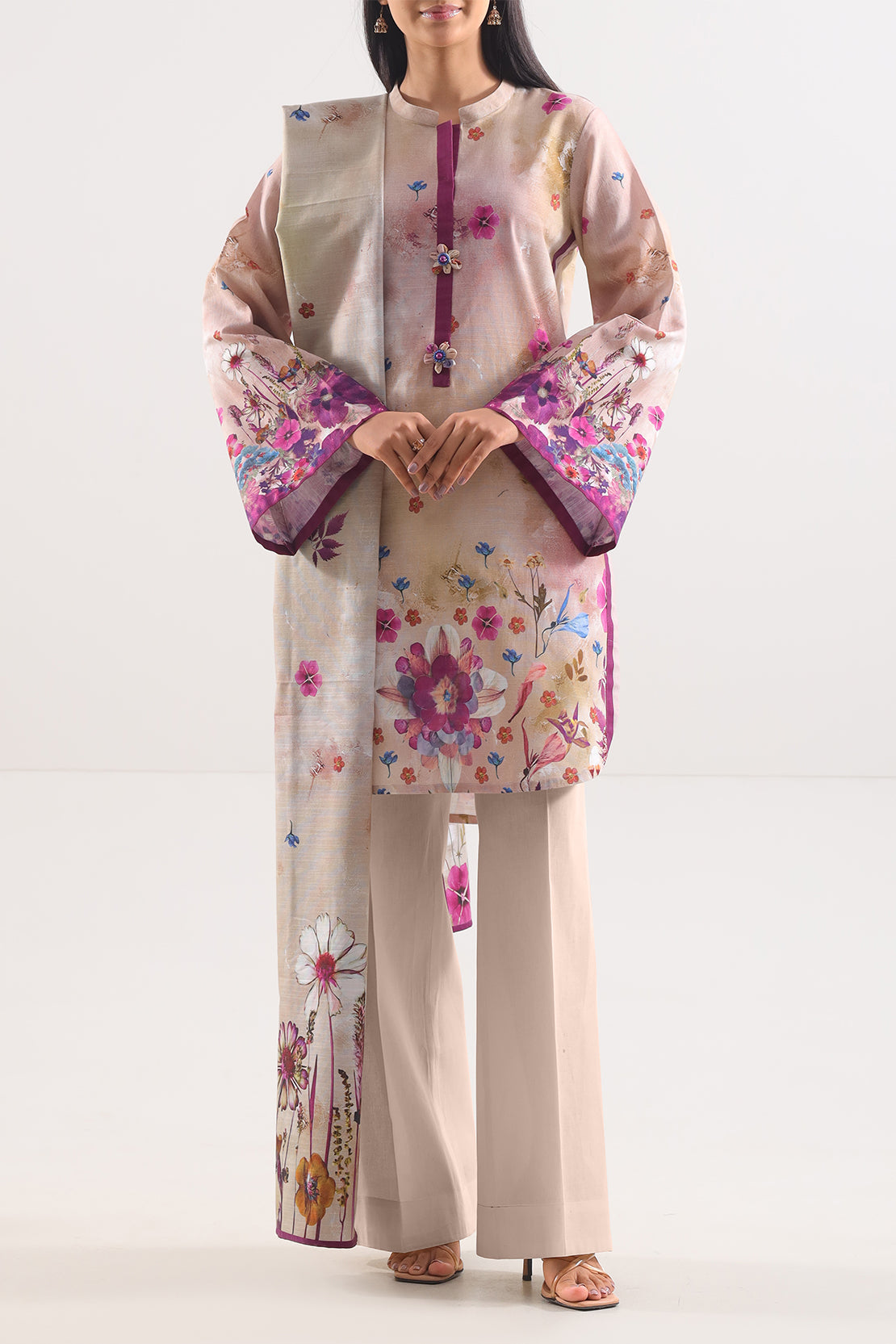 Unstitched Printed 3 Piece – in Lawn & Khaddar114096