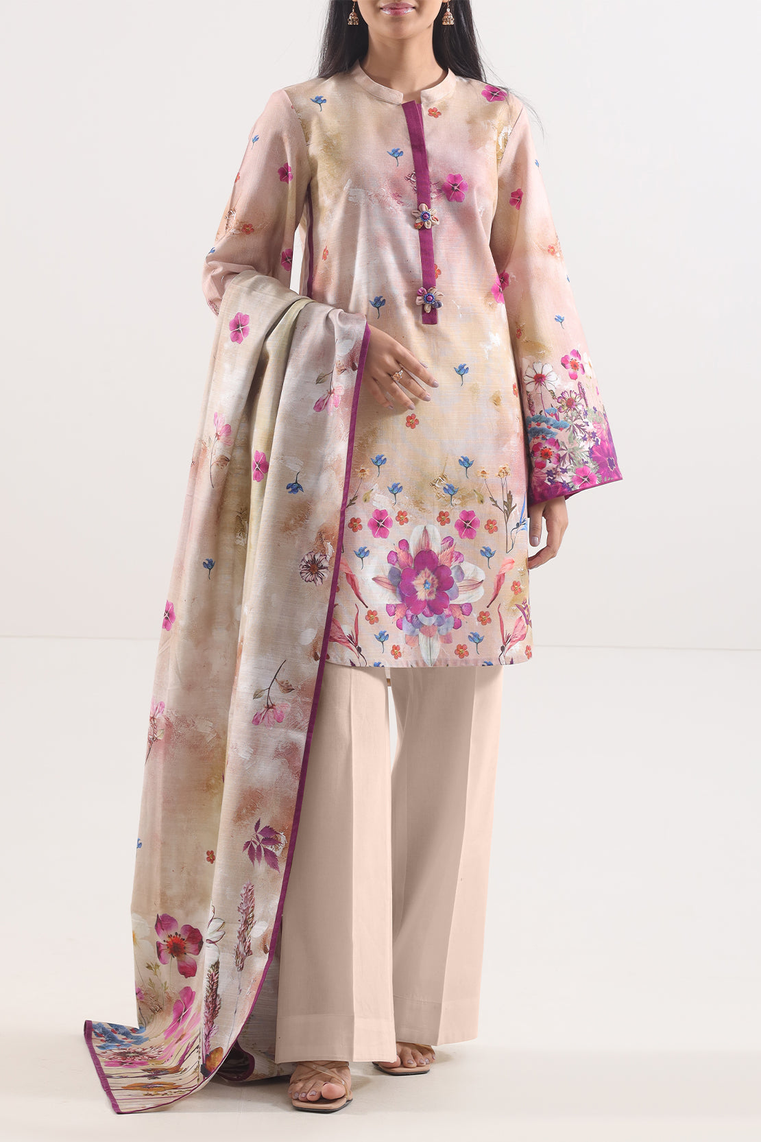 Unstitched Printed 3 Piece – in Lawn & Khaddar114096