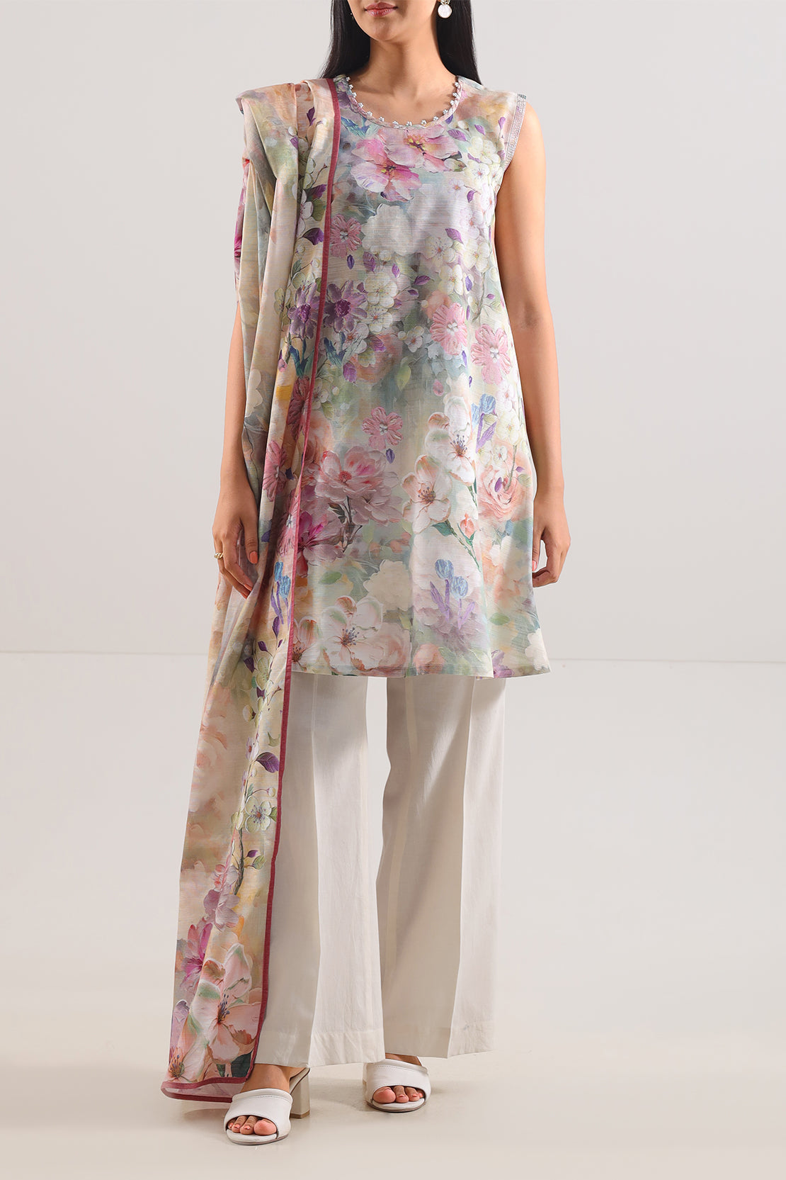 Unstitched Printed Warm Khaddar 3 Piece114084