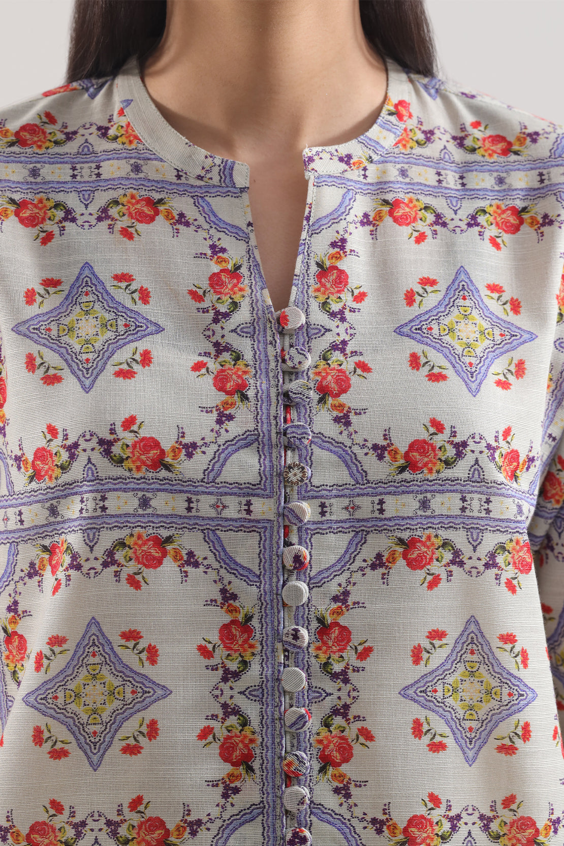 Unstitched Printed Warm Khaddar 3 Piece117395