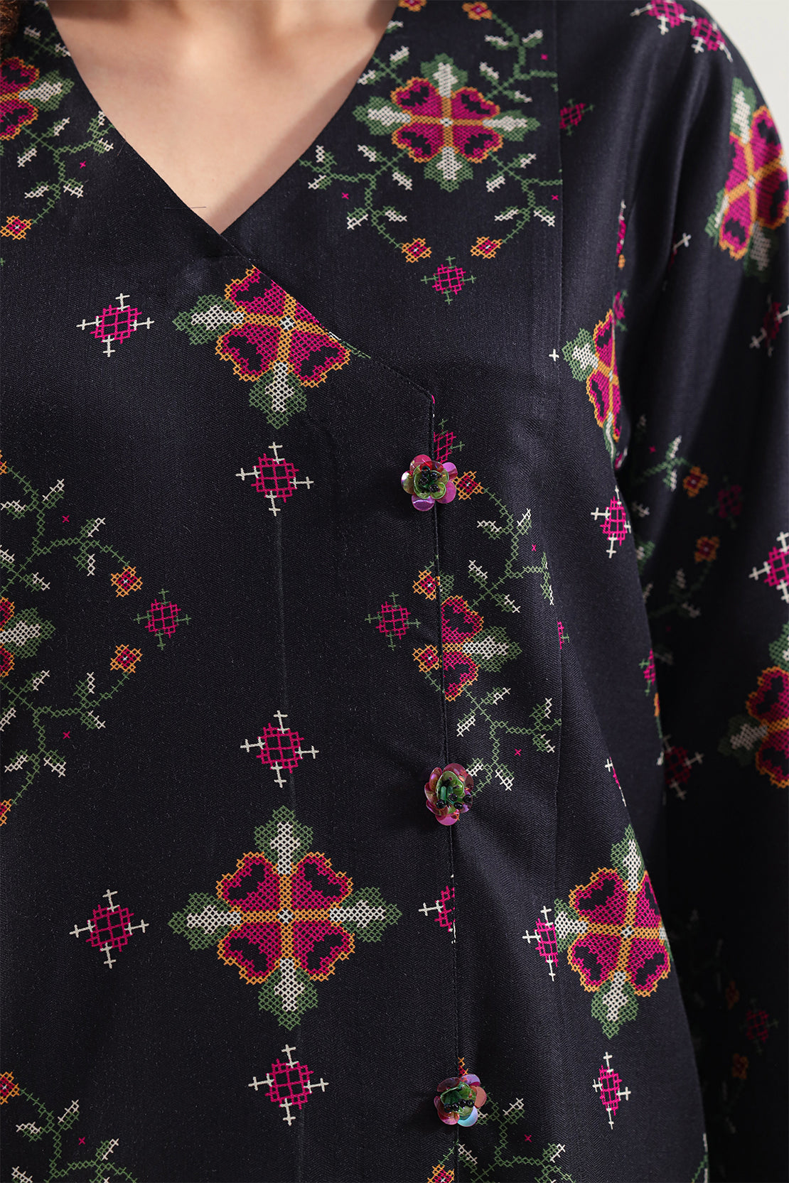 Unstitched Printed Pashmina 3 Piece120583