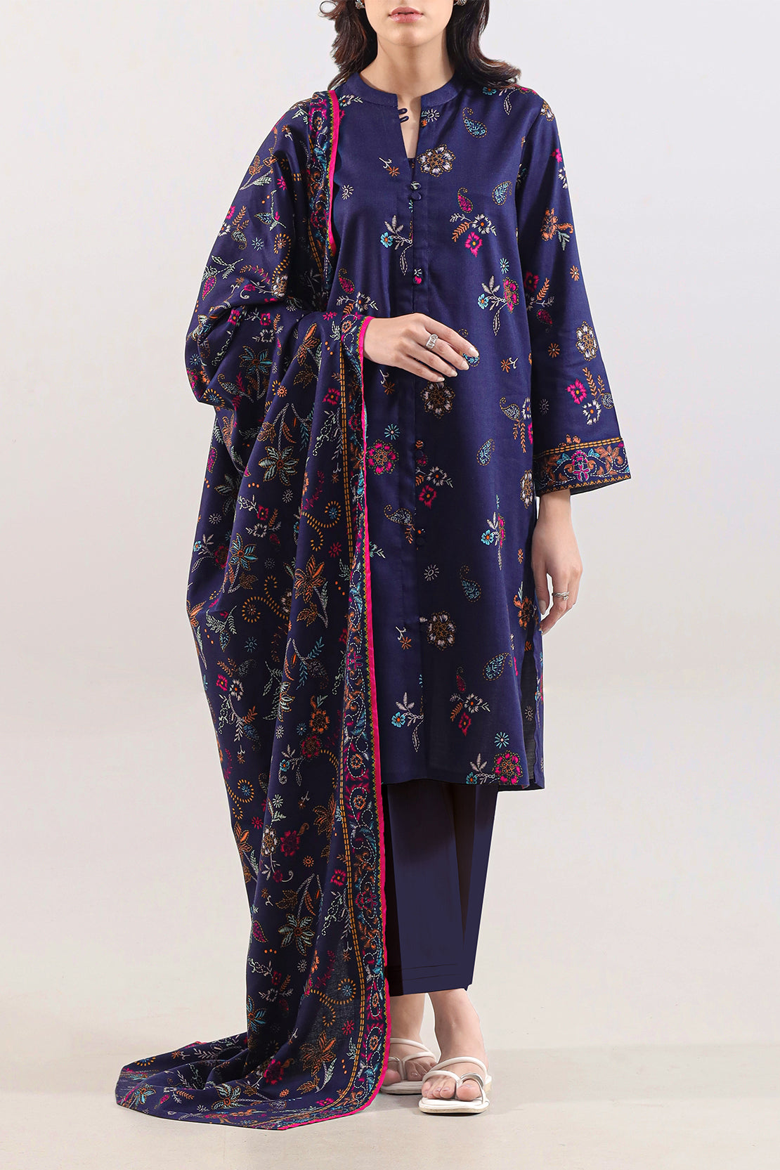 Unstitched Printed Pashmina 3 Piece120585