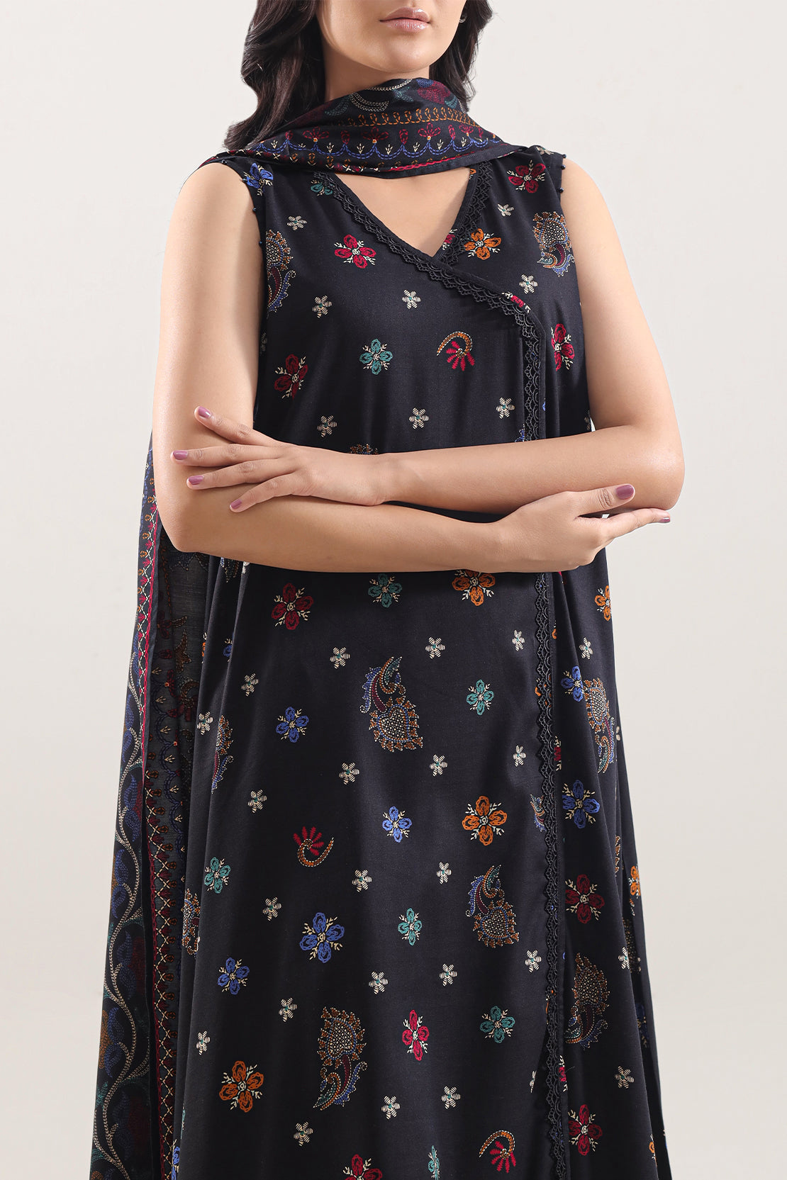 Unstitched Printed Pashmina 3 Piece120588