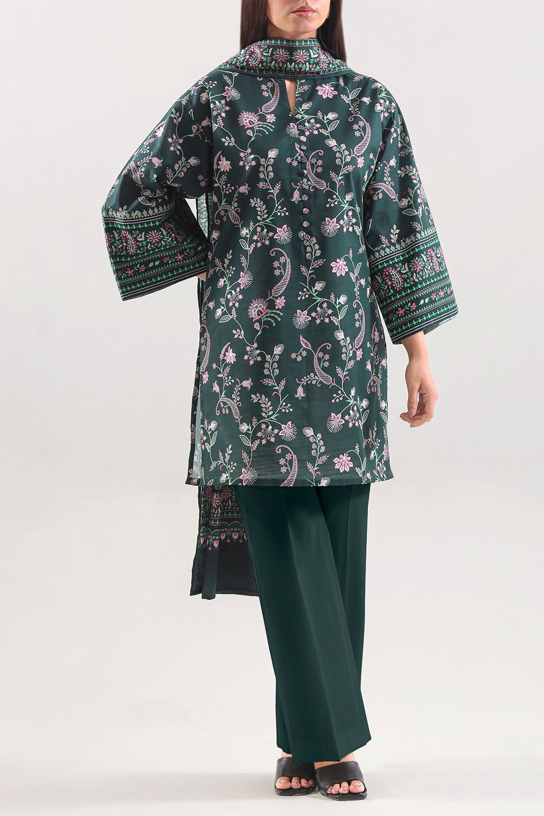 Unstitched Printed Cotton Khaddar 3 Piece125813