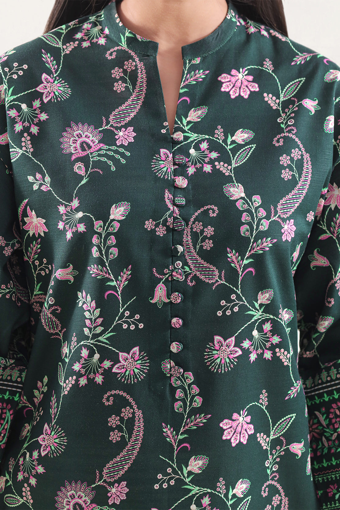 Unstitched Printed Cotton Khaddar 3 Piece125813