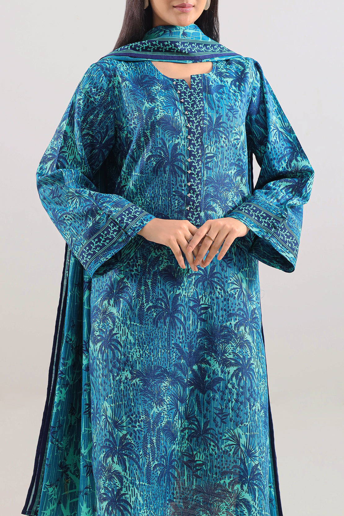 Unstitched Printed 3 Piece – in Lawn & Khaddar118389