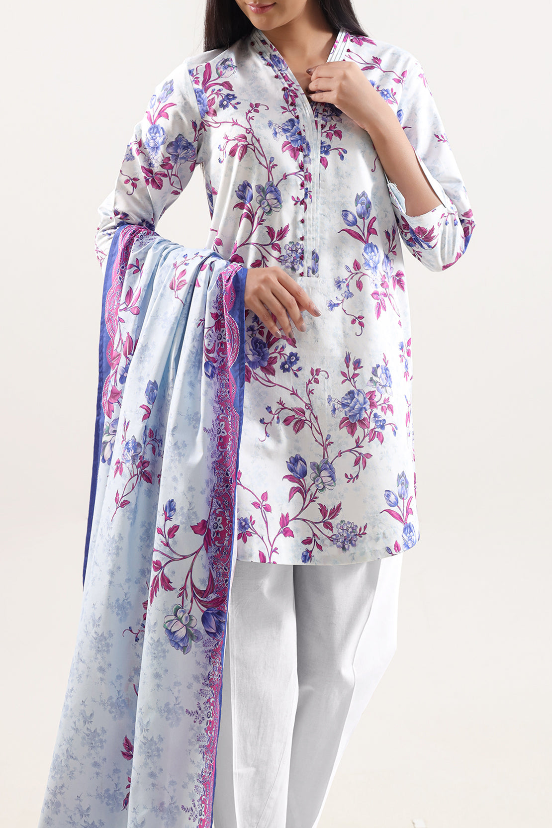 Unstitched Printed Warm Cotton 3 Piece128177