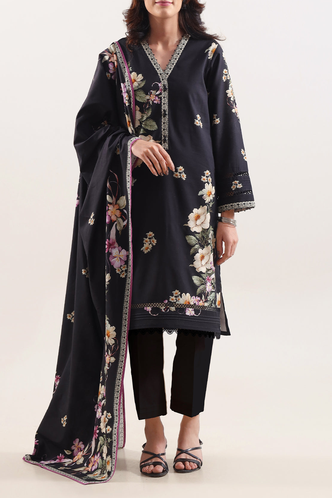 Unstitched Printed Warm Cotton 3 Piece128498