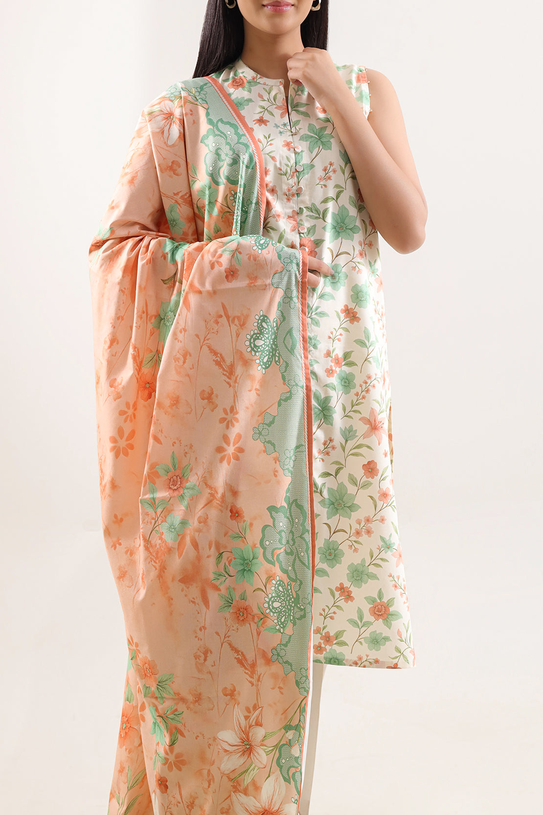 Unstitched Printed Warm Cotton 3 Piece128178