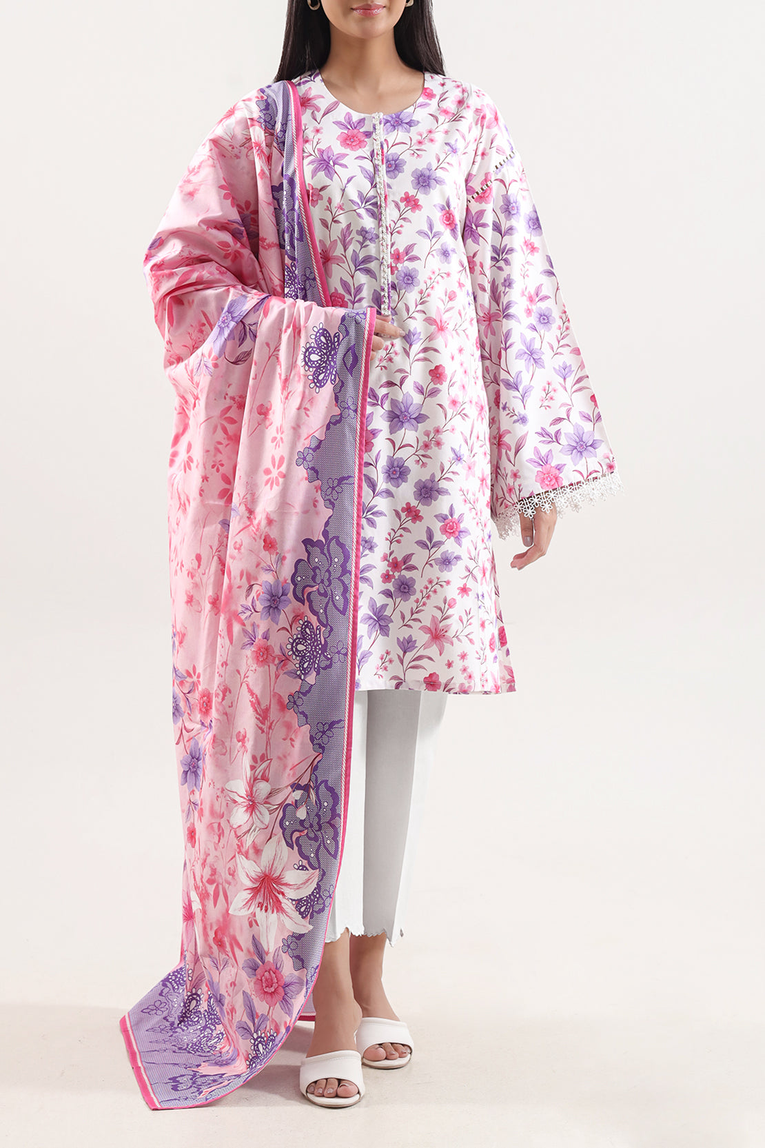 Unstitched Printed Warm Cotton 3 Piece128179