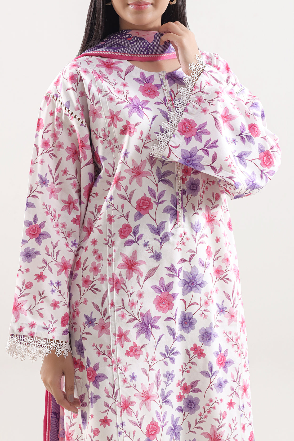 Unstitched Printed Warm Cotton 3 Piece128179