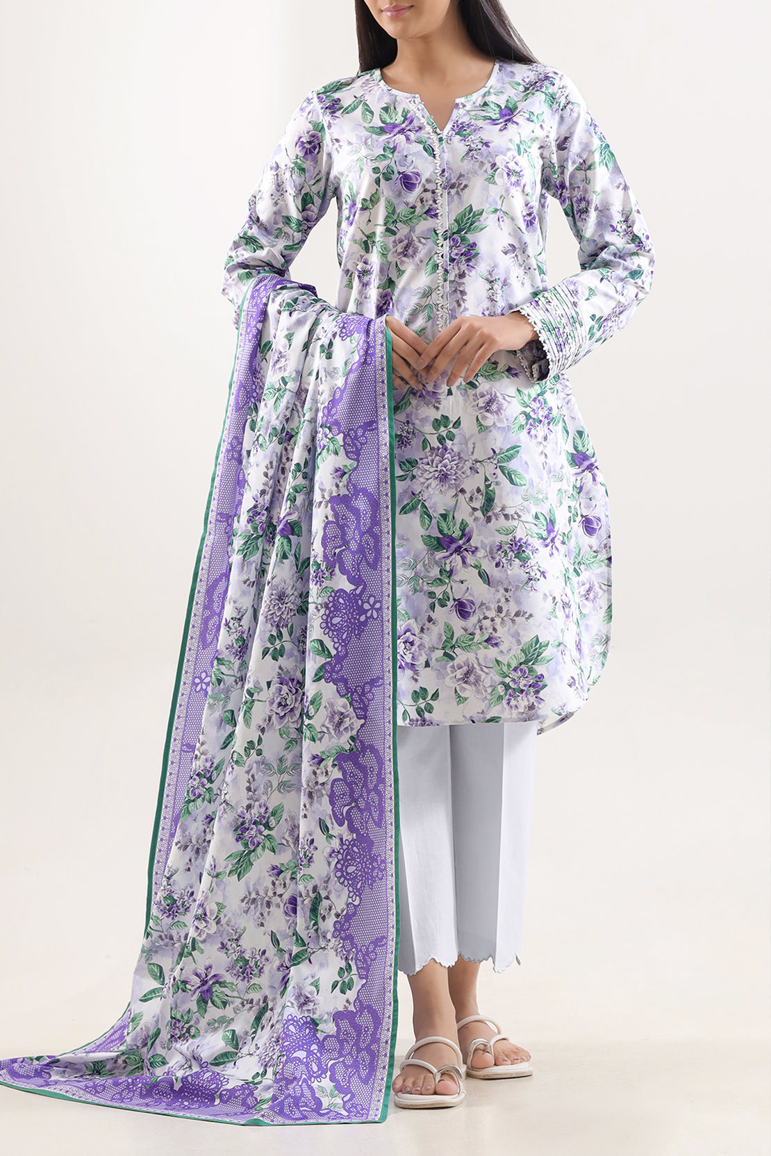 Unstitched Printed Warm Cotton 3 Piece128180