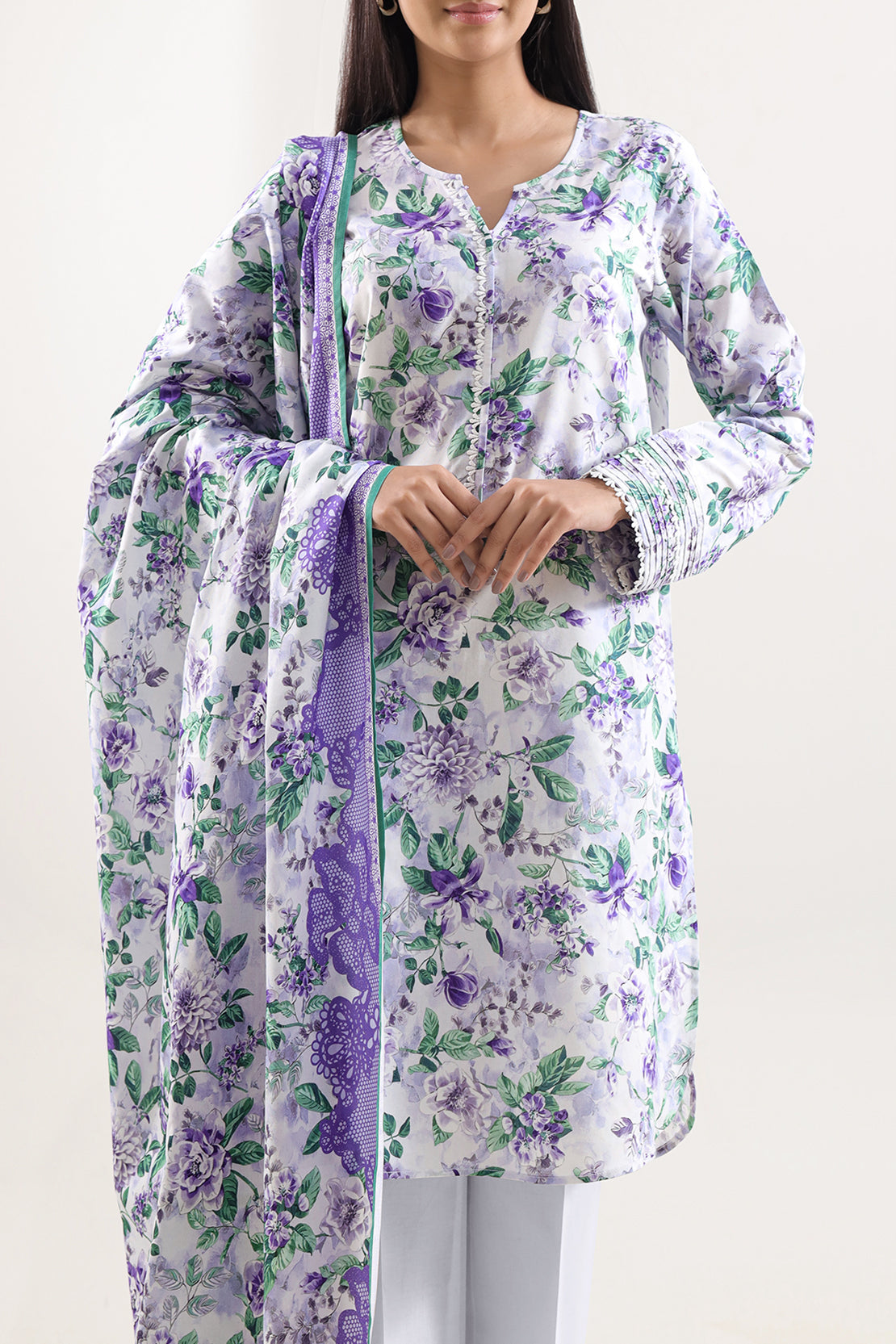 Unstitched Printed Warm Cotton 3 Piece128180
