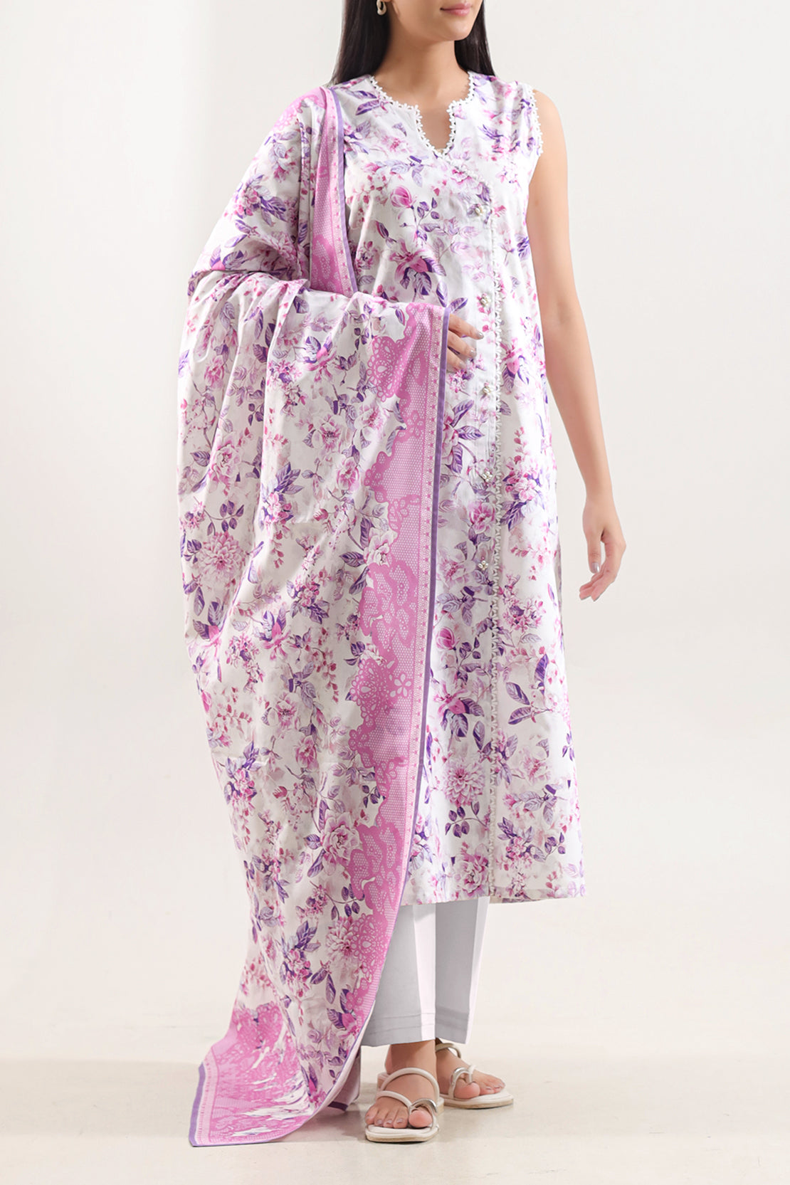 Unstitched Printed Warm Cotton 3 Piece128181