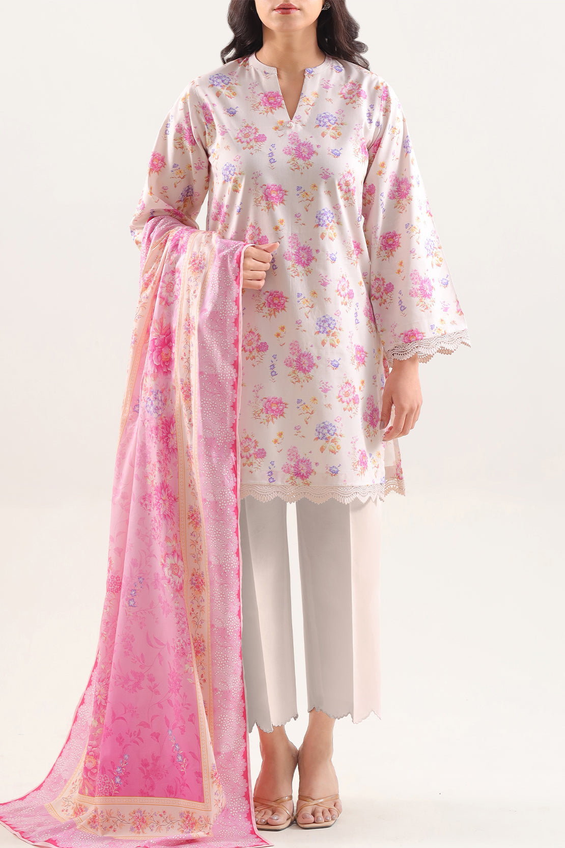 Unstitched Printed Warm Cotton 3 Piece128504