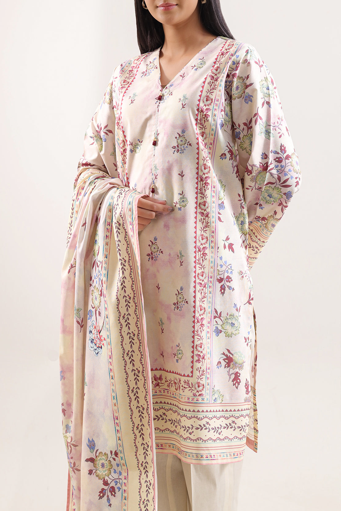 Unstitched Printed Warm Cotton 3 Piece128183