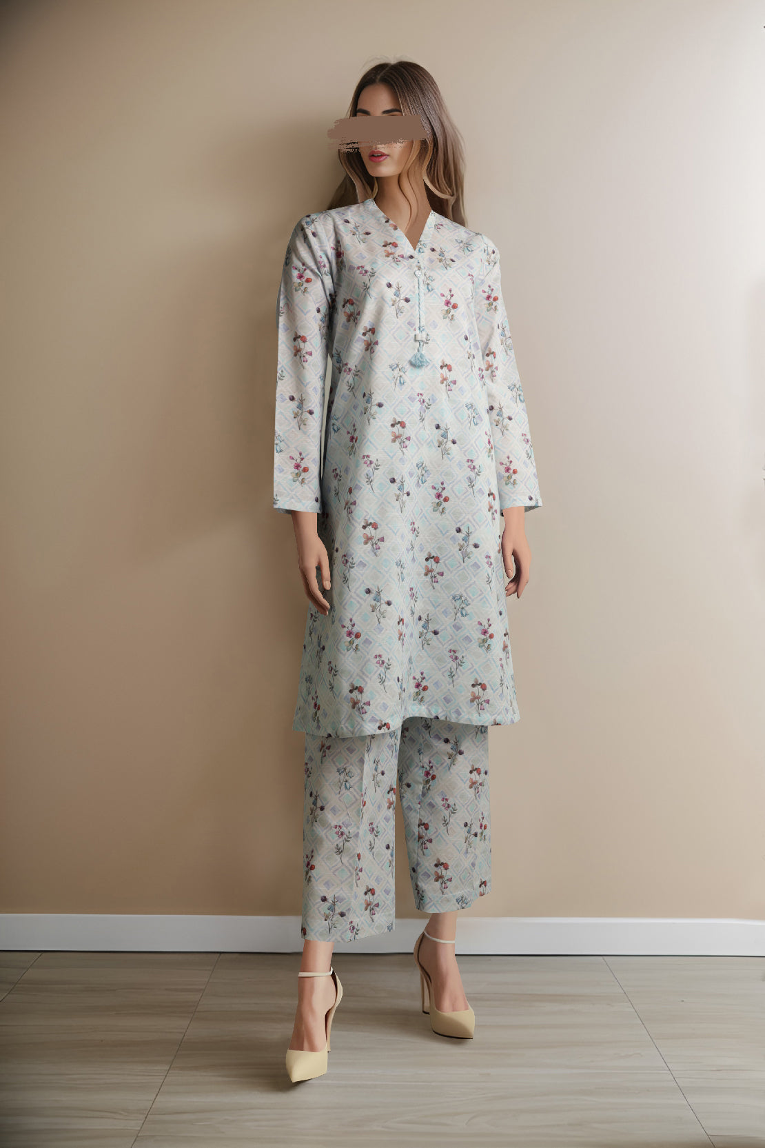 Unstitched Printed Khaddar 2 Piece (Shirt/Trouser)44682