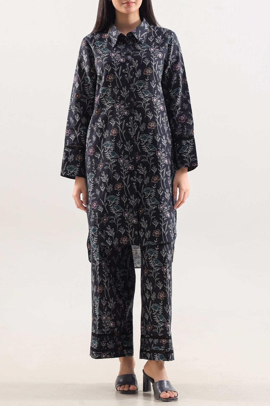 Unstitched Printed Khaddar 2 Piece (Shirt/Trouser)125253