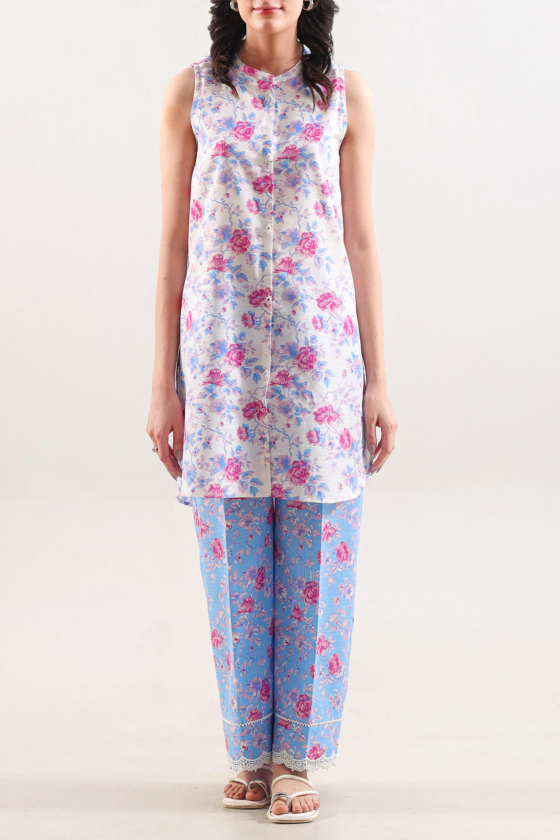 Unstitched Printed Khaddar 2 Piece (Shirt/Trouser)124794